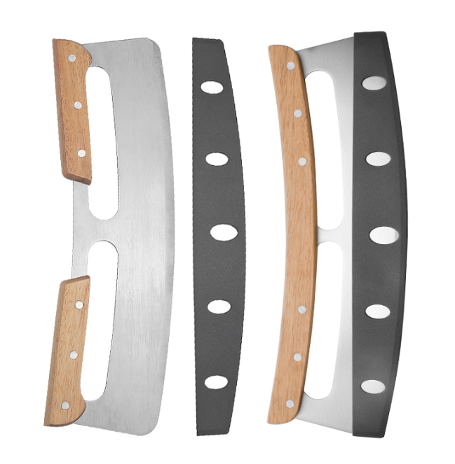 Single / Double-Handle Pizza Rocker Knife - Image 2